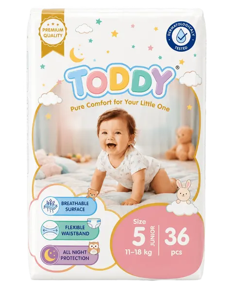TODDY Junior diapers 11–18 kg